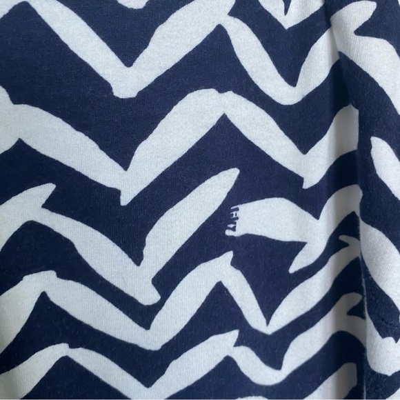 Lilly Pulitzer Navy & White I Got Lucky Bird Charlene Chevron Shift Dress - Picture 8 of 8